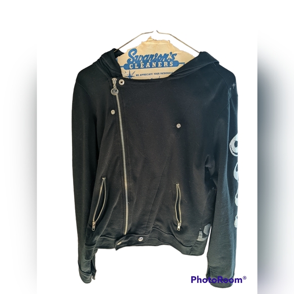 Jack Skellington "Nightmare Before Christmas" Large Women's Zip Up Sweatshirt - Picture 2 of 5